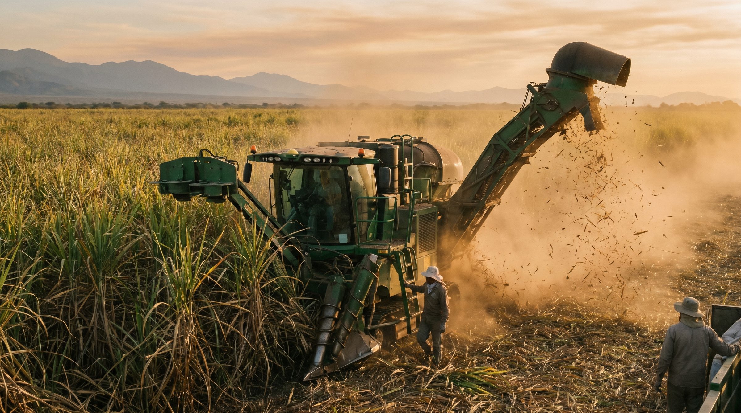 Finalizando zafra 2025 — flota de cosecha de Cañada Húmeda